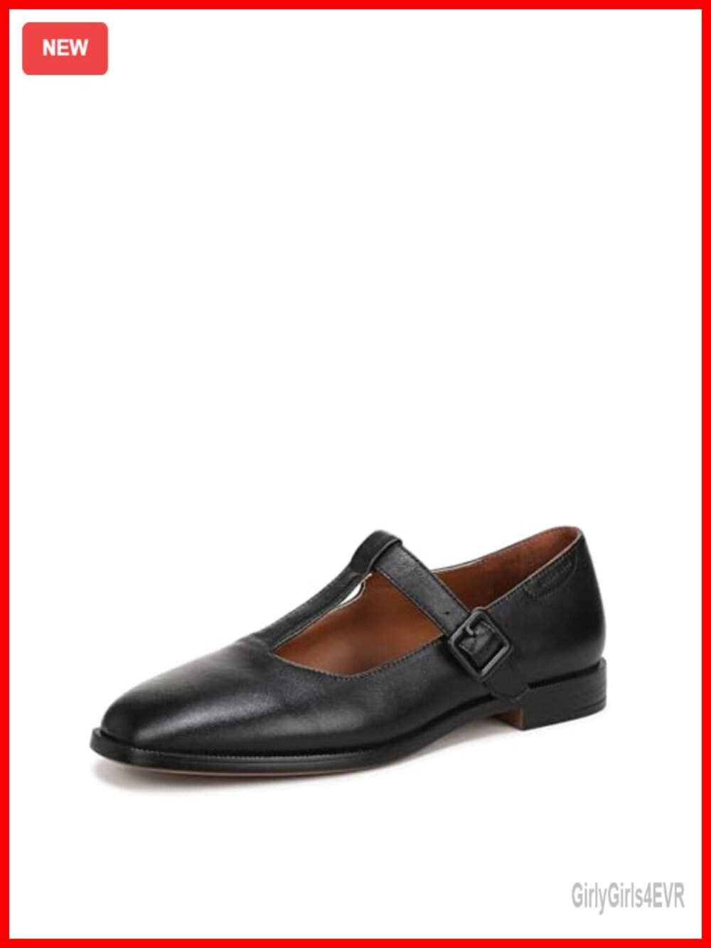 Leather Mary Jane Flats | Adjustable Buckle | Walking Flats